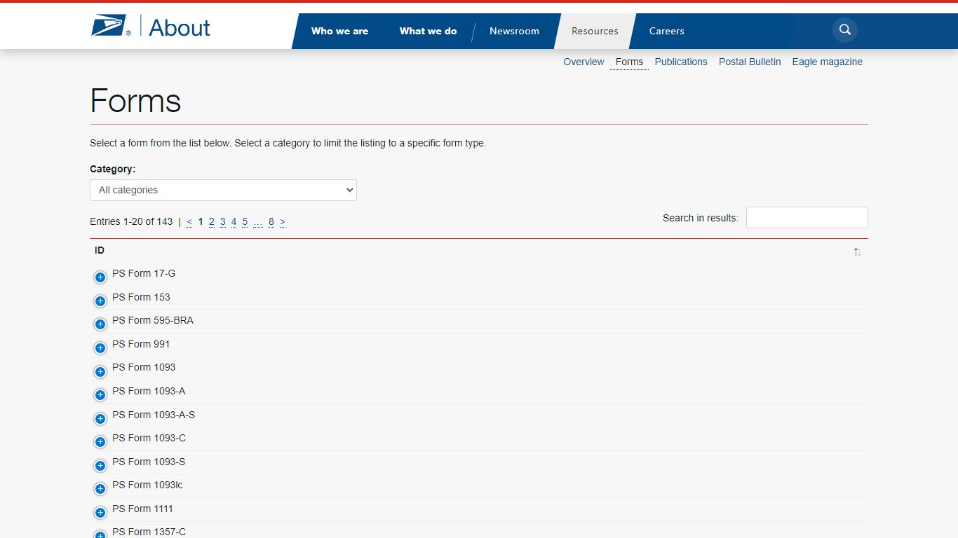 Forms - Resources - About.usps.com